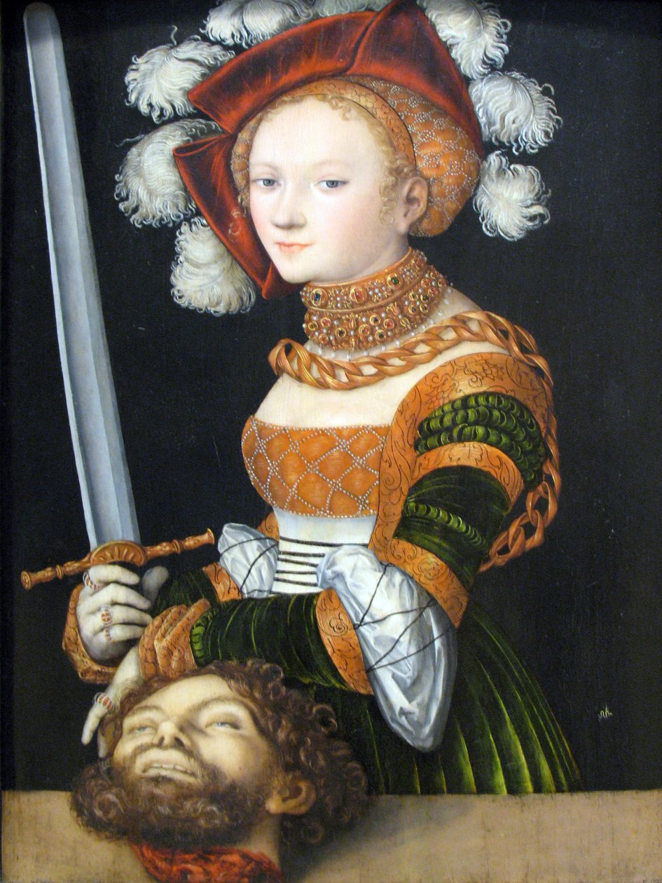 Judith mit dem Haupt des Holofernes von Lucas Cranach the Elder