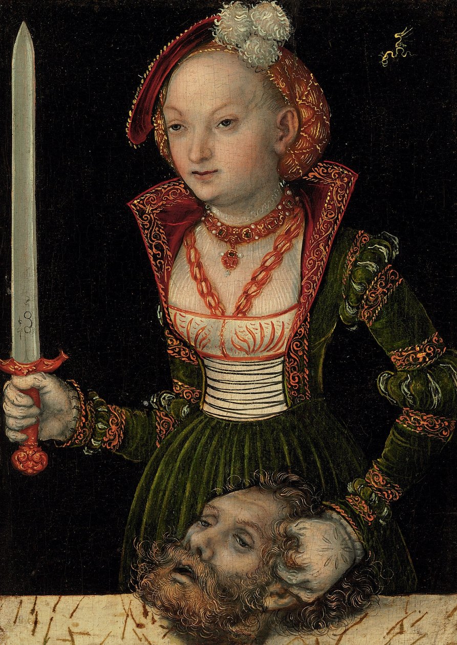 Judith mit dem Haupt des Holofernes von Lucas Cranach the Elder