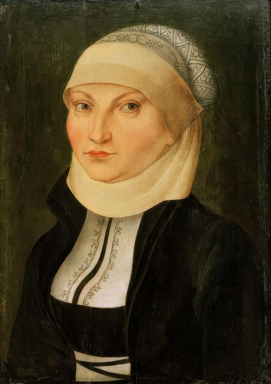 Katharina von Bora, Ehefrau Martin Luthers, Lippendorf (Sachsen) von Lucas Cranach the Elder