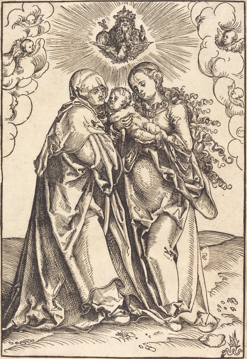 Heilige Anna und die Jungfrau mit dem Kind von Lucas Cranach the Elder