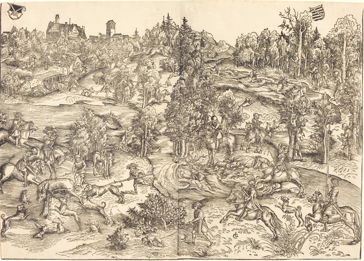 Die Hirschjagd von Lucas Cranach the Elder