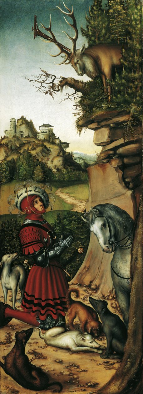 Die Vision des Heiligen Eustachius von Lucas Cranach the Elder