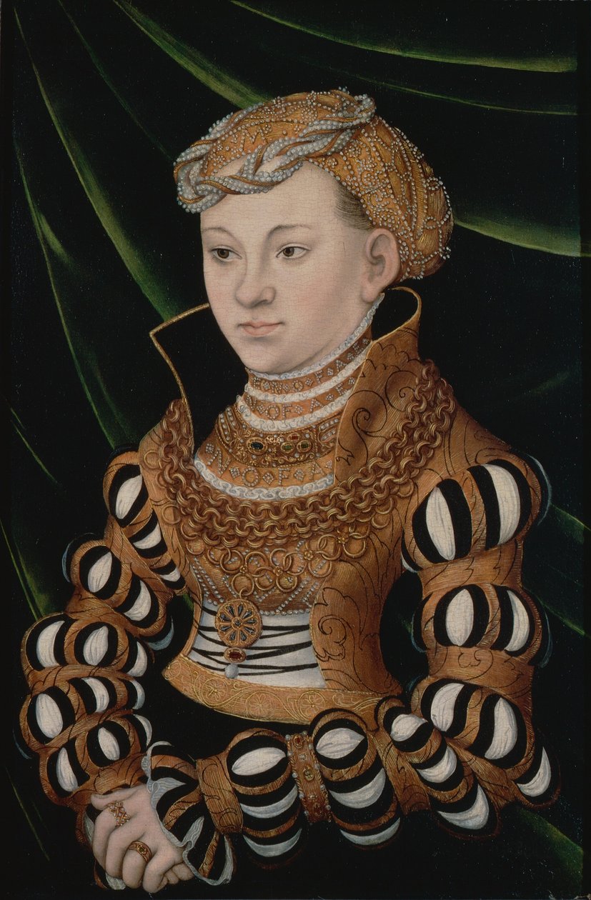 Porträt von Prinzessin Margarete von Sachsen von Lucas Cranach the Elder and workshop