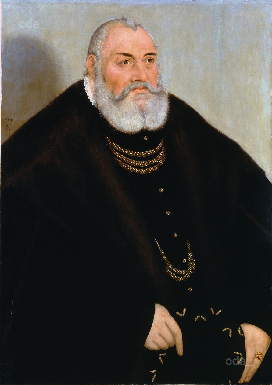 Porträt von Georg dem Frommen von Brandenburg-Ansbach von Lucas Cranach the Younger