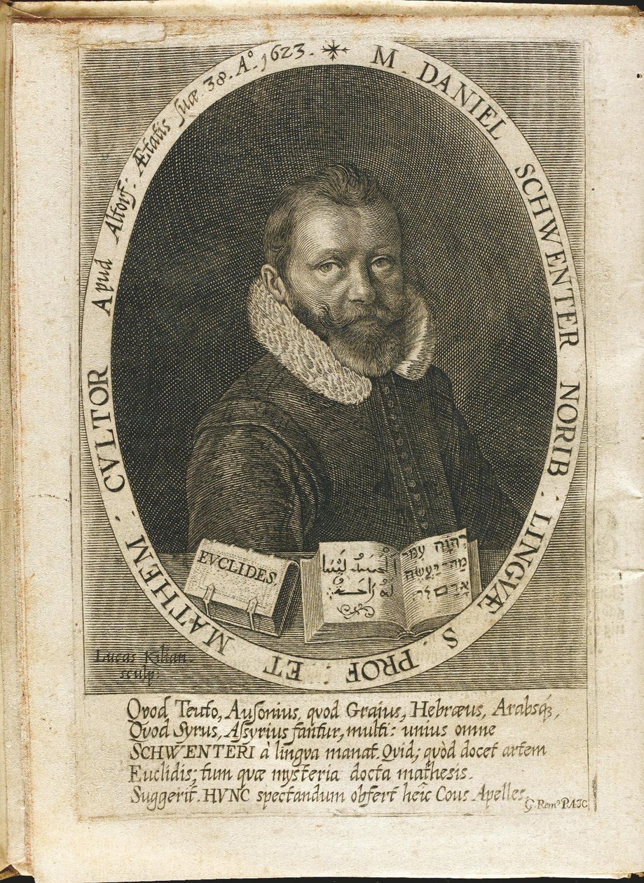 Porträt von Daniel Schwenter 1585-1636 von Lucas Kilian
