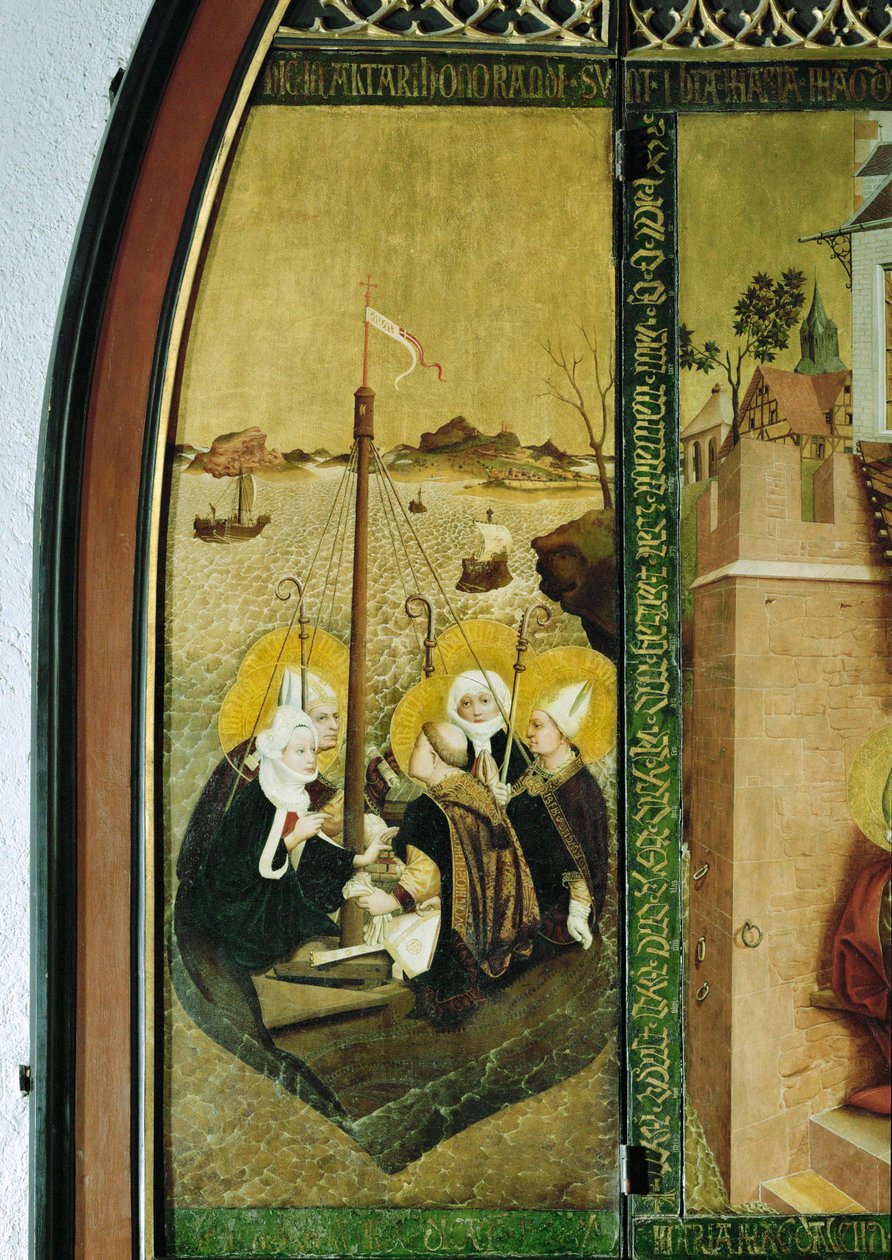 Reise des Heiligen Lazarus und der Heiligen Magdalena und Maria von Lucas Moser
