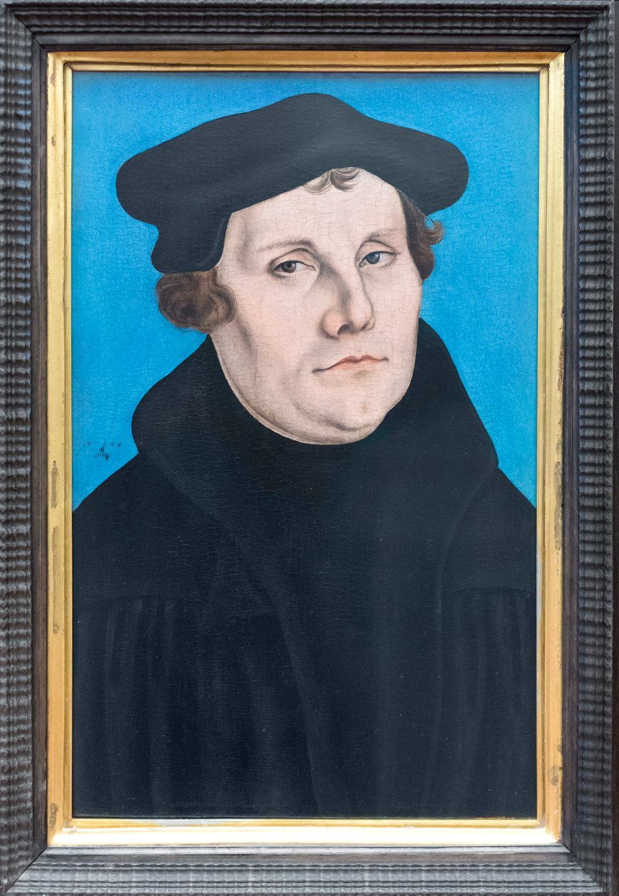 Porträts von Martin Luther von Lucas the Elder (workshop of) Cranach
