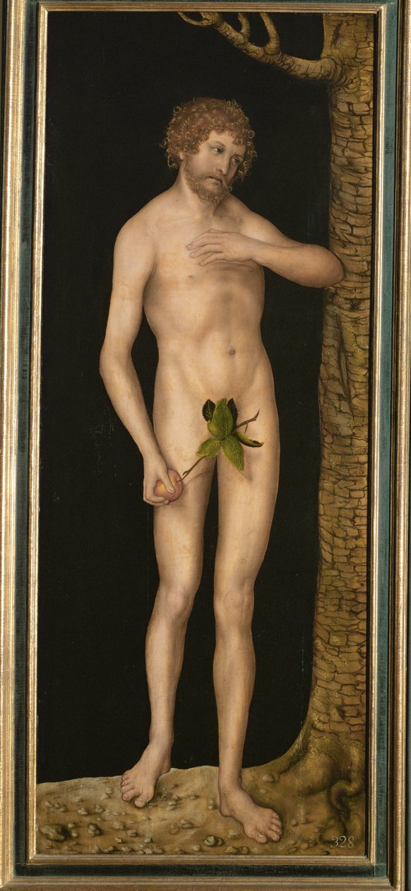 Adam (Außenseite der Flügel eines Altars) von Lucas the Elder Cranach