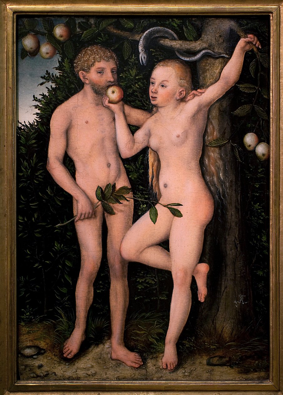 Adam und Eva von Lucas the Elder Cranach