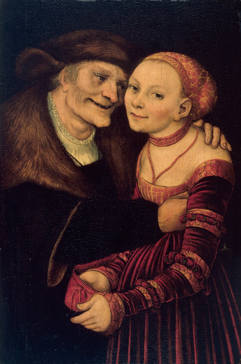 Das ungleiche Paar von Lucas the Elder Cranach
