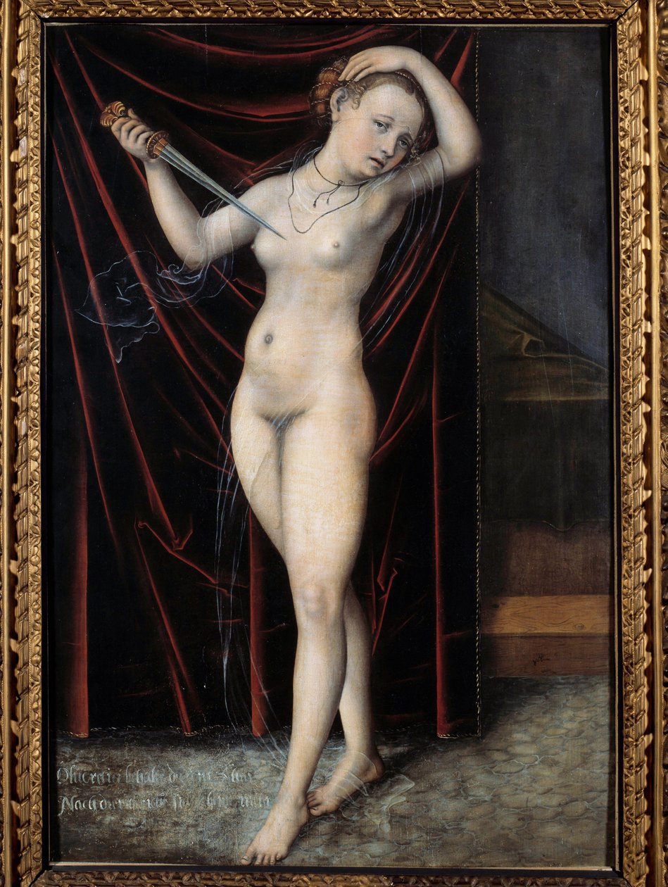 Lucretia begeht Selbstmord von Lucas the Elder Cranach