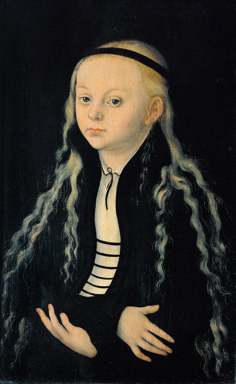 Magdalena Luther, Tochter des Reformators Martin Luther von Lucas the Elder Cranach