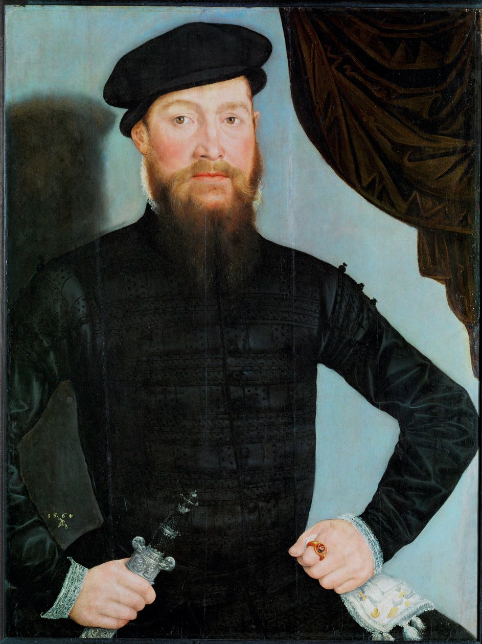 Männliches Porträt von Lucas the Younger Cranach