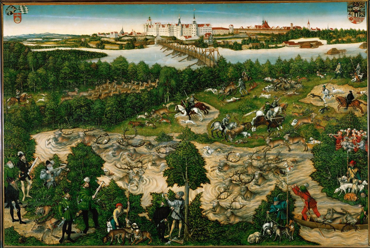 Die Hirschjagd des Kurfürsten Johann Friedrich von Lucas the Younger Cranach