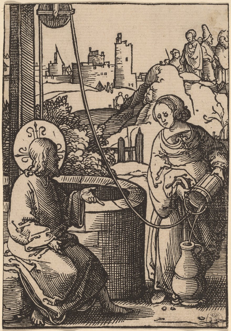 Christus und die Frau von Samaria von Lucas van Leyden