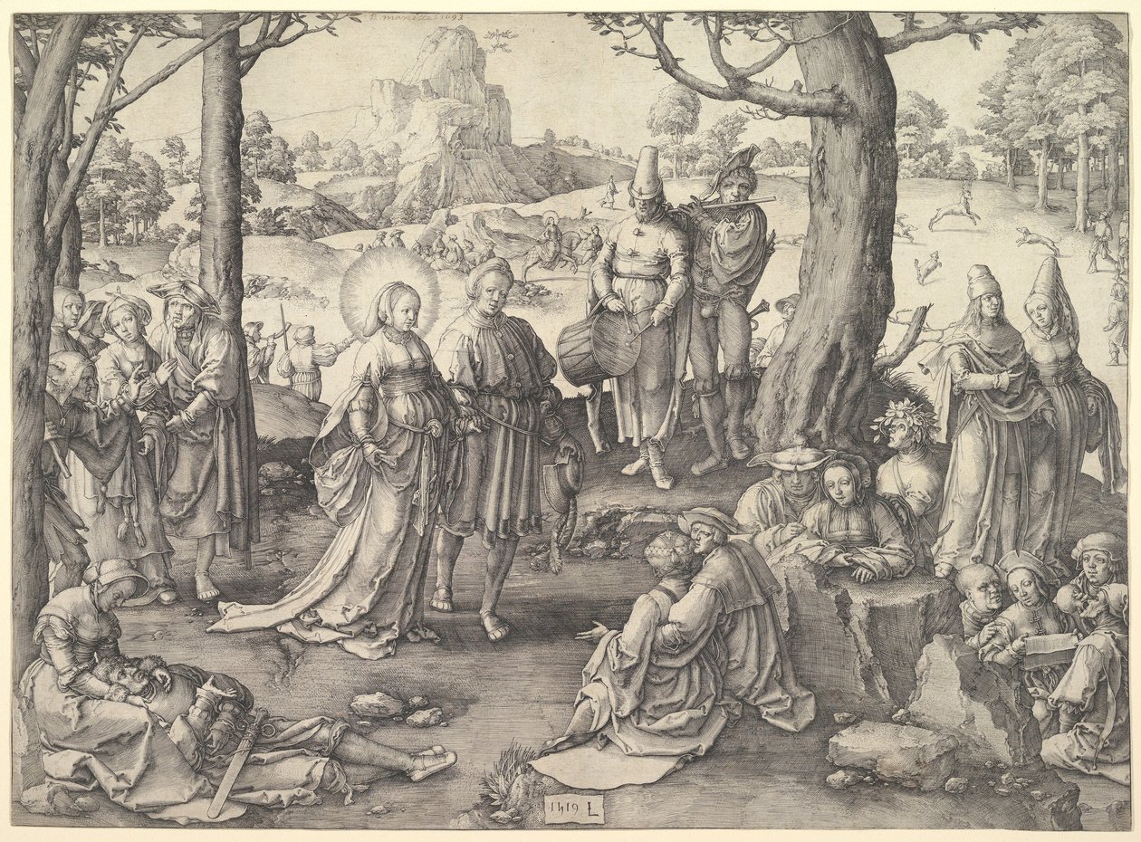 Tanz der Heiligen Maria Magdalena von Lucas van Leyden