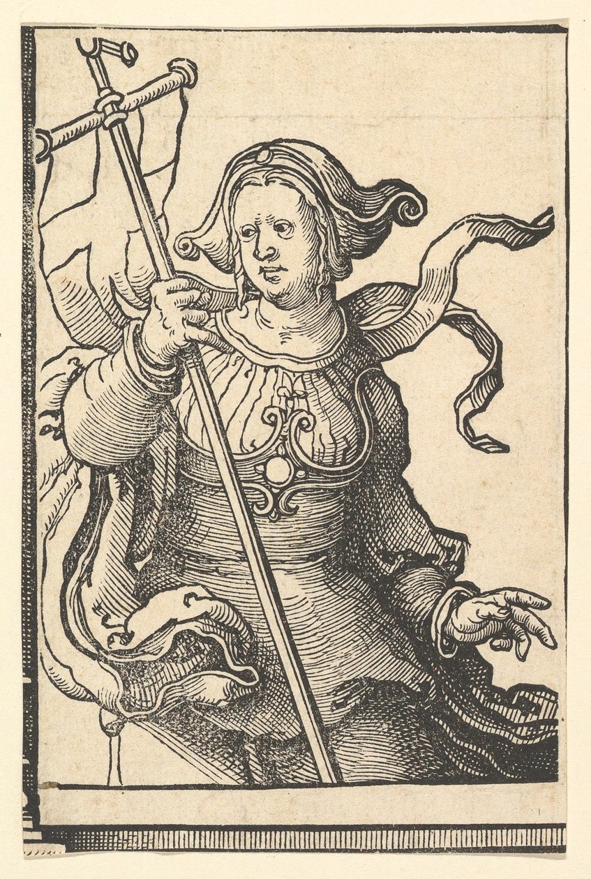 Phrygische Sibylle, aus der Serie der Sibyllen, ca. 1530 von Lucas van Leyden