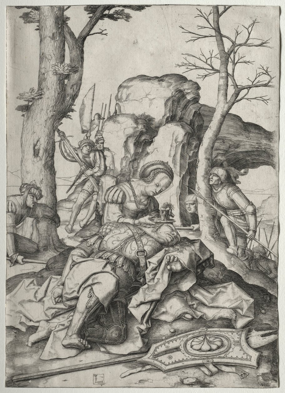 Samson und Delilah, ca. 1507 von Lucas van Leyden