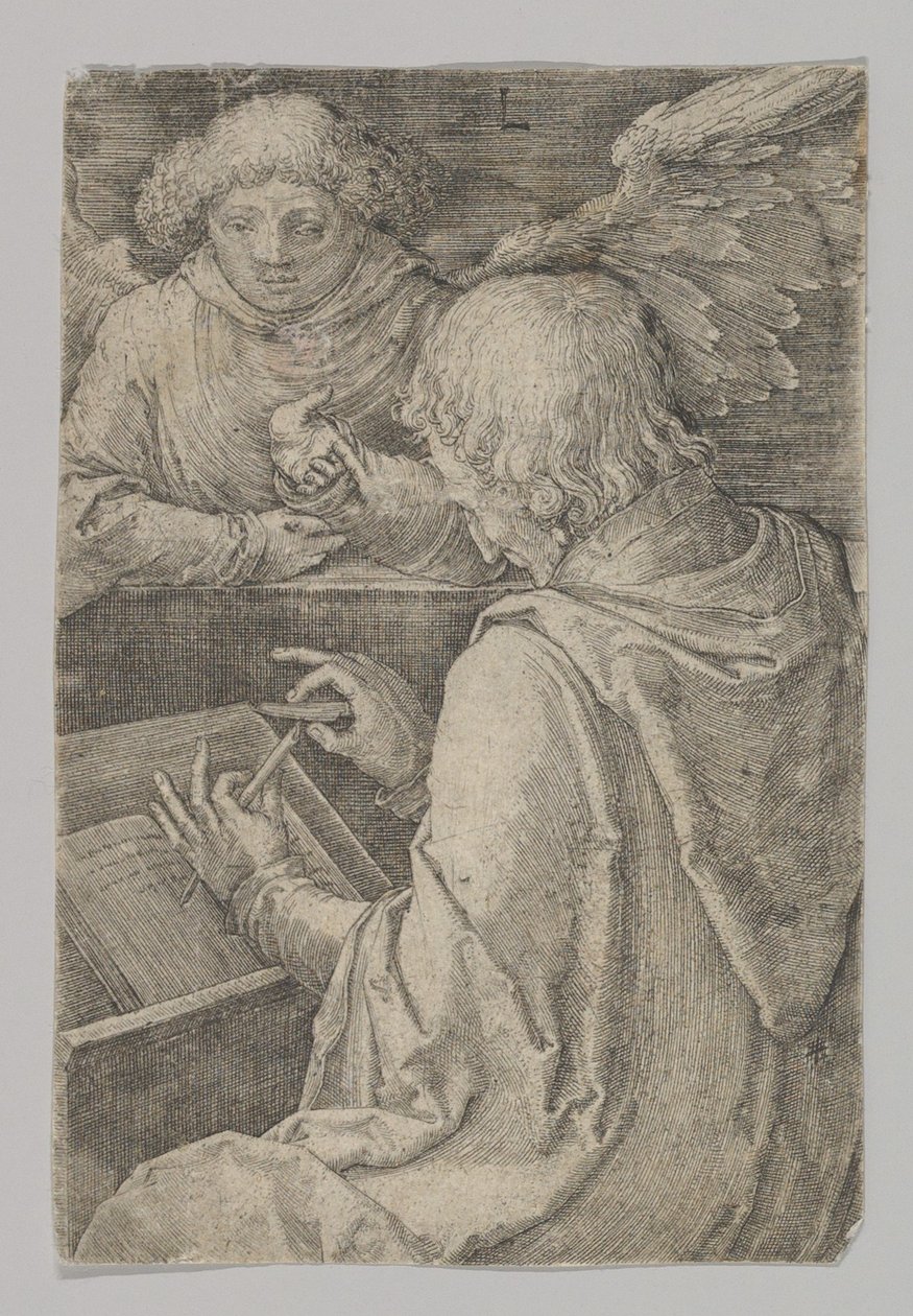 St. Matthäus, aus der Serie Die vier Evangelisten von Lucas van Leyden