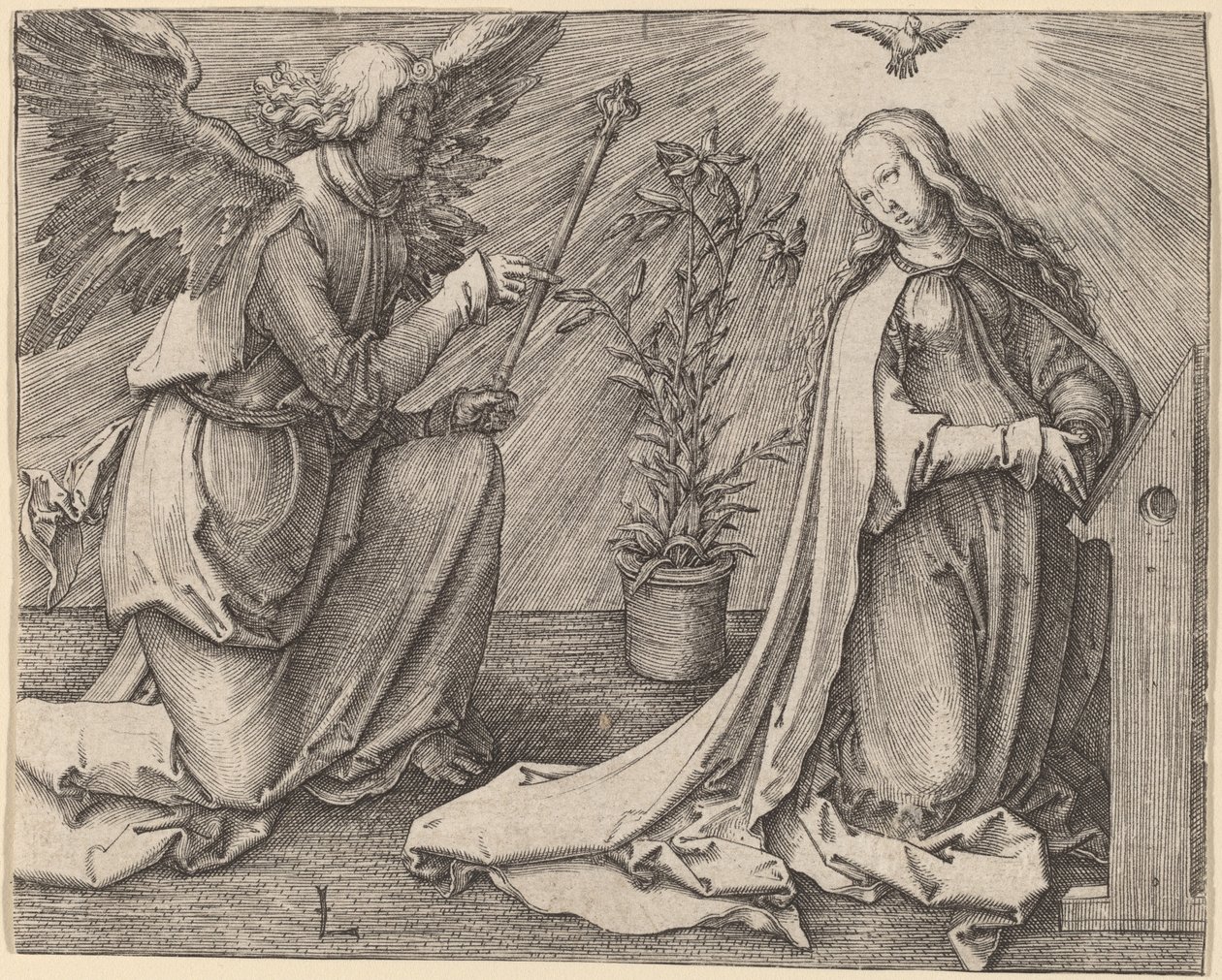 Die Verkündigung von Lucas van Leyden