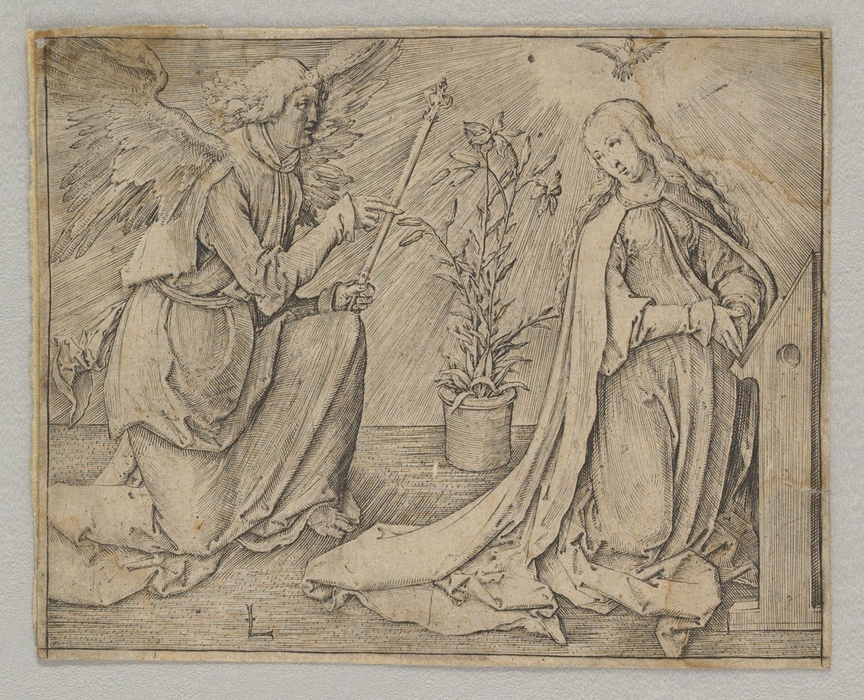 Die Verkündigung, ca. 1516 von Lucas van Leyden