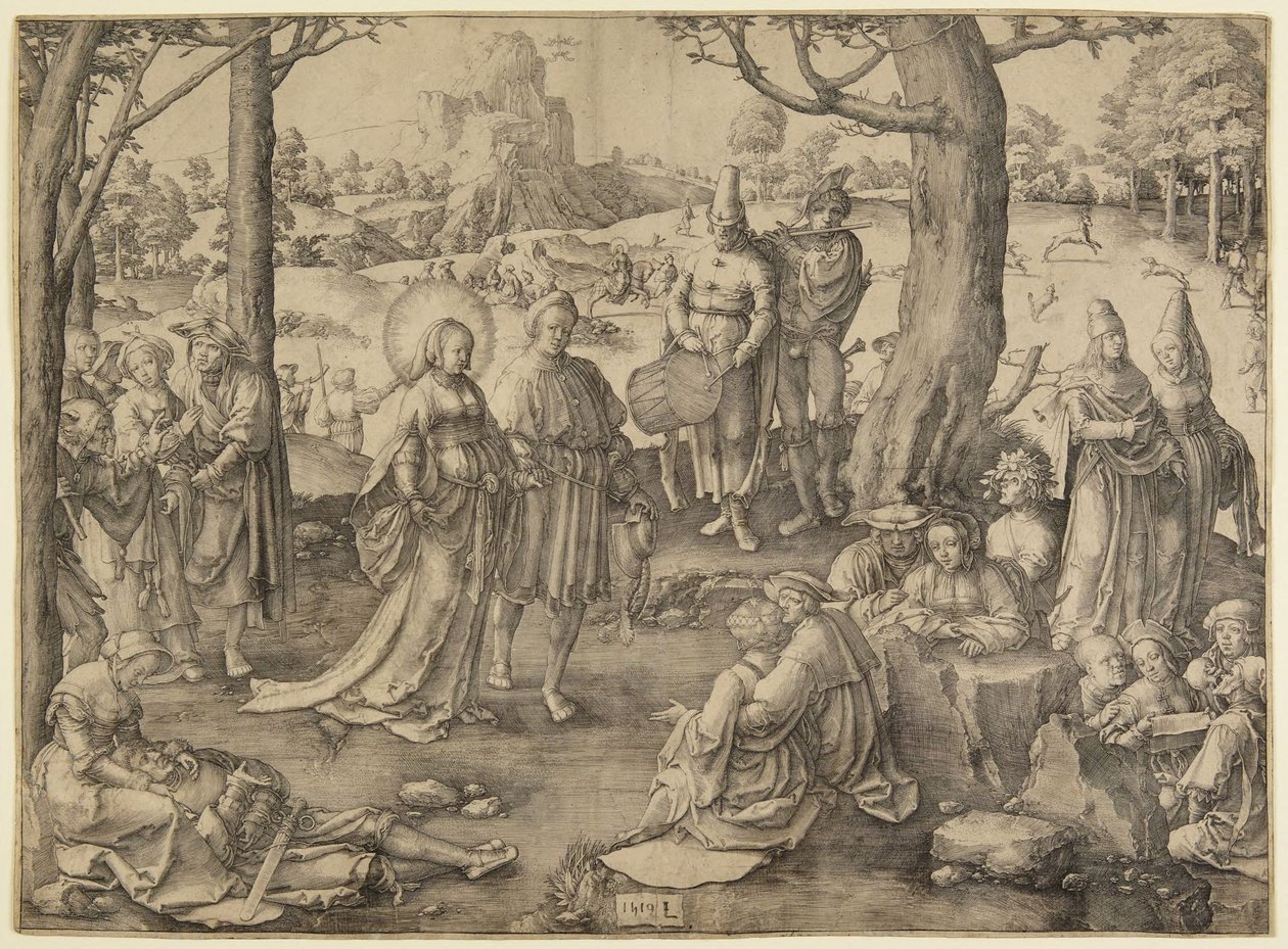 Der Tanz der Magdalena von Lucas van Leyden