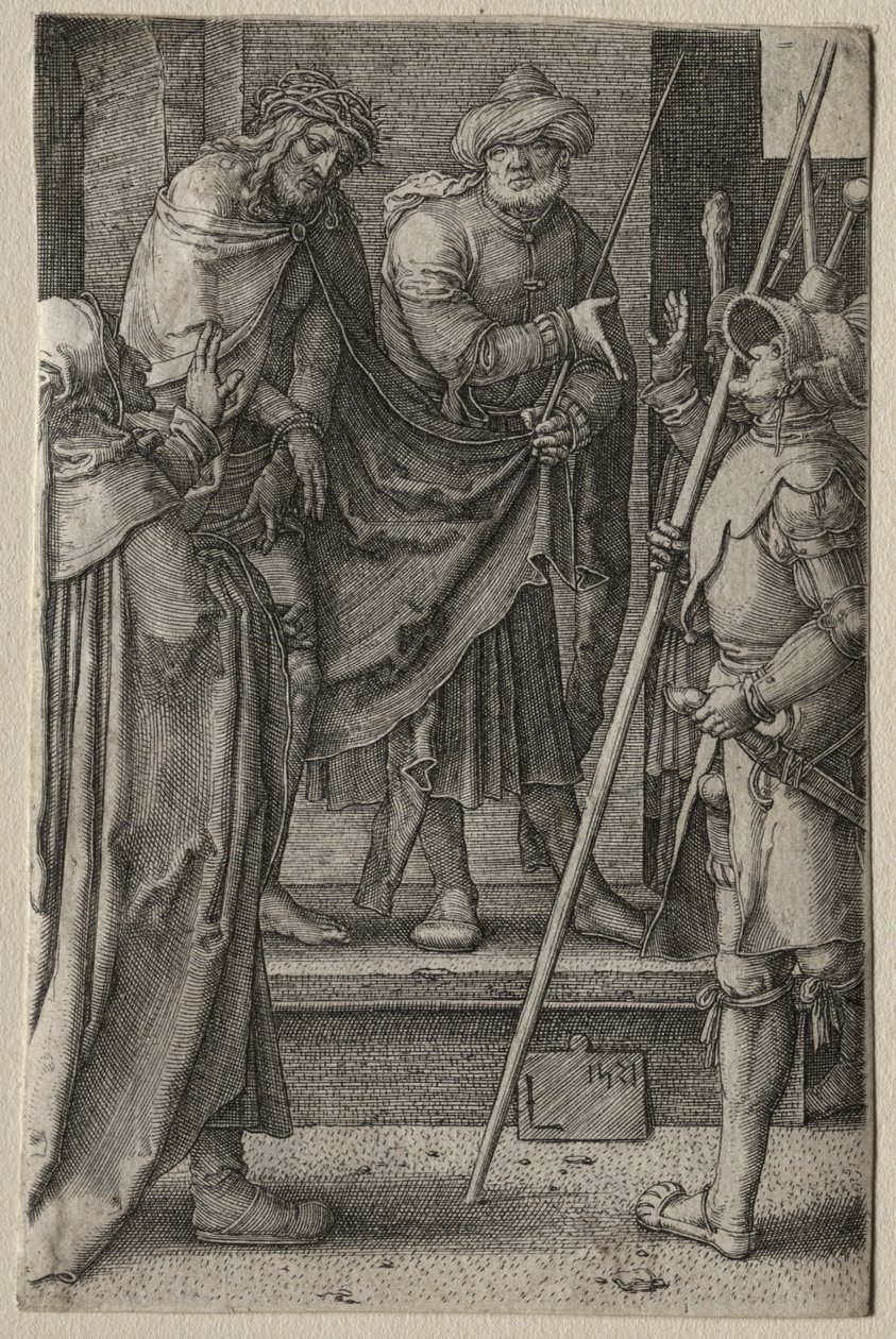 Die Passion: Christus dem Volk präsentiert von Lucas van Leyden
