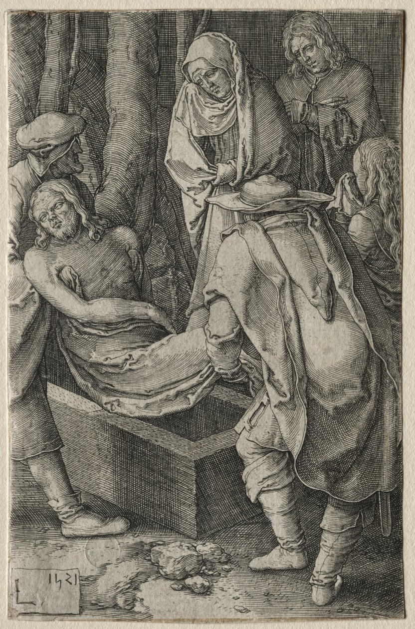 Die Passion: Die Beerdigung Christi von Lucas van Leyden