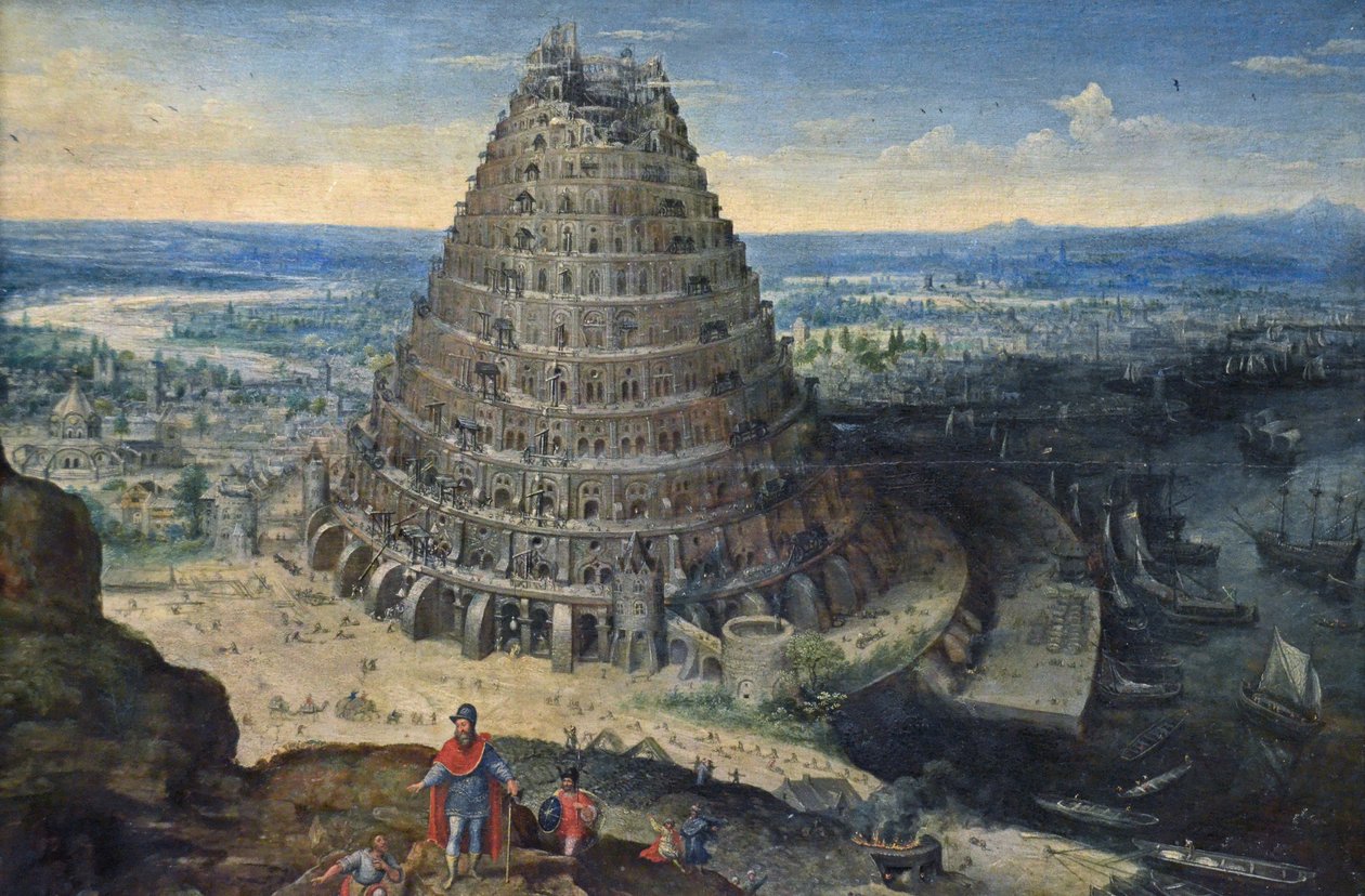 Der Turm von Babel von Lucas van Valckenborch