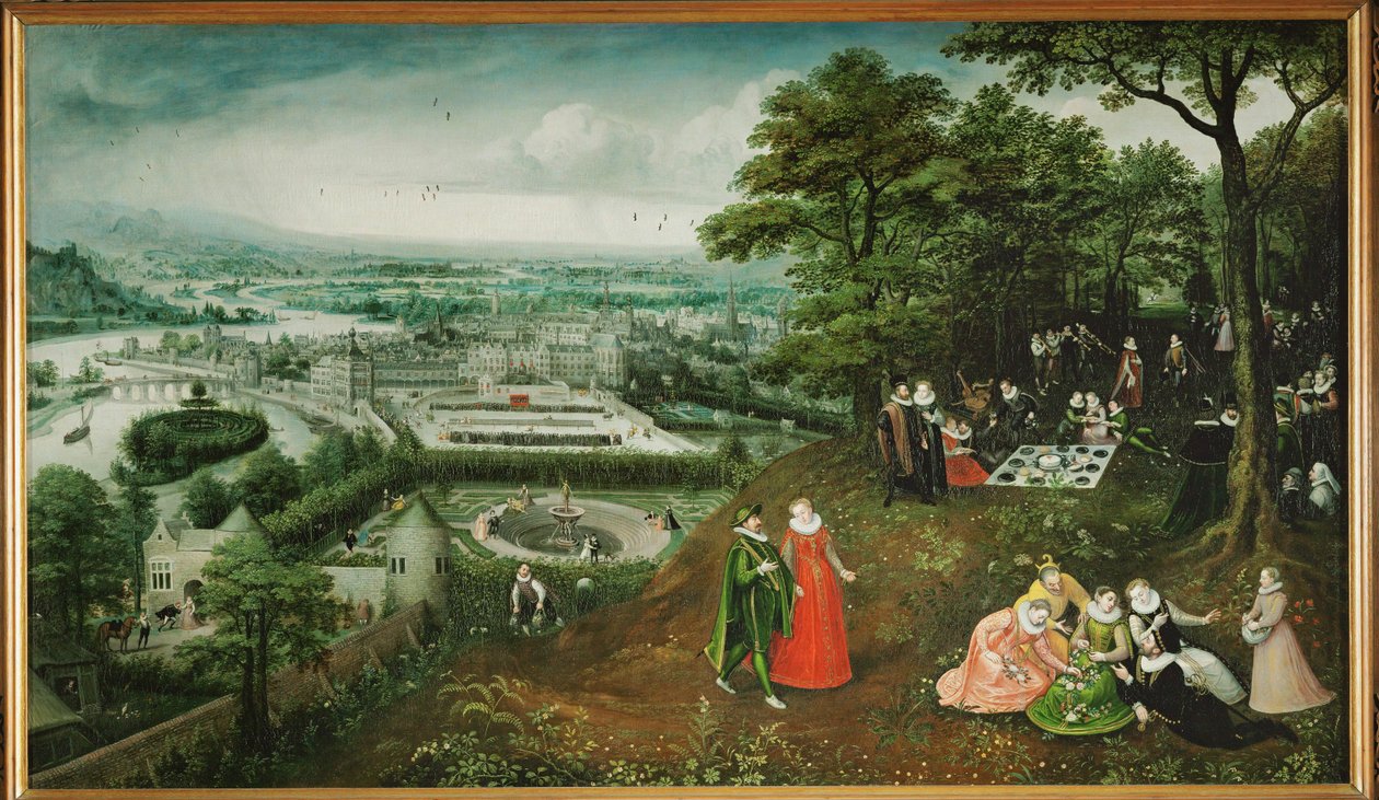Frühlingslandschaft von Lucas van Valckenborch