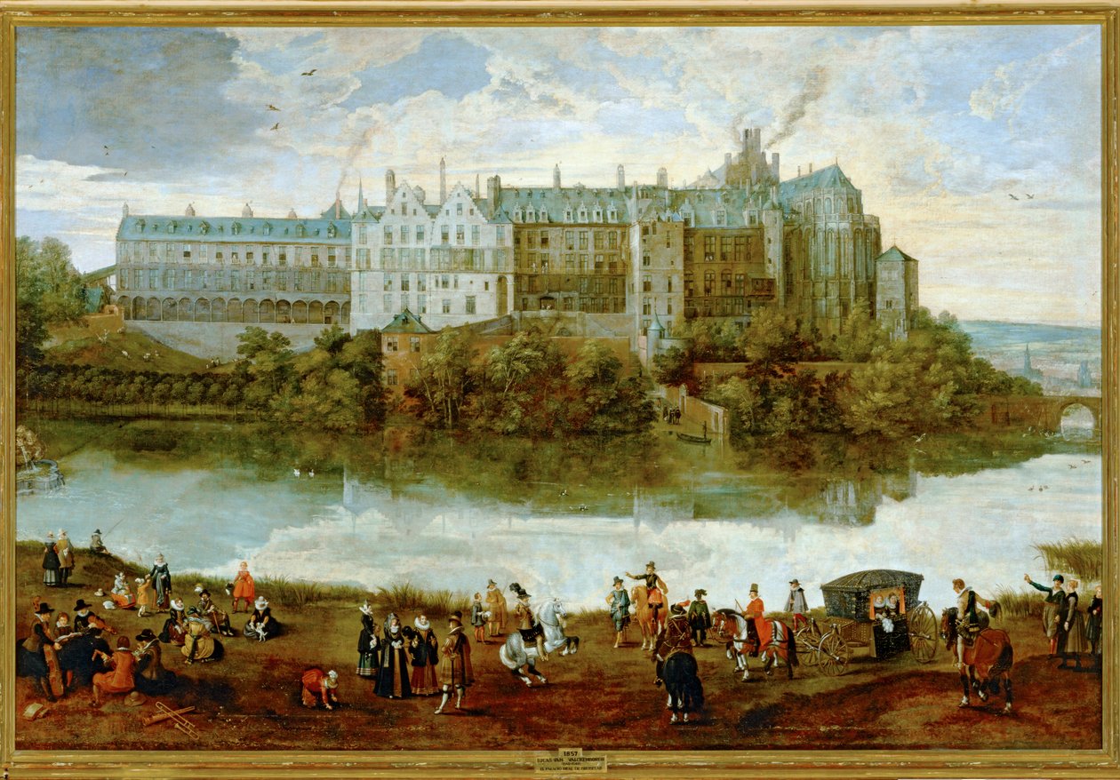 Der Königspalast in Brüssel von Lucas van Valckenborch