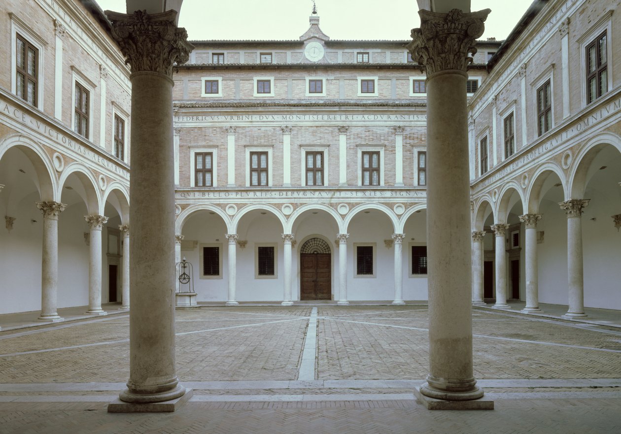 Ansicht des Cortile d
