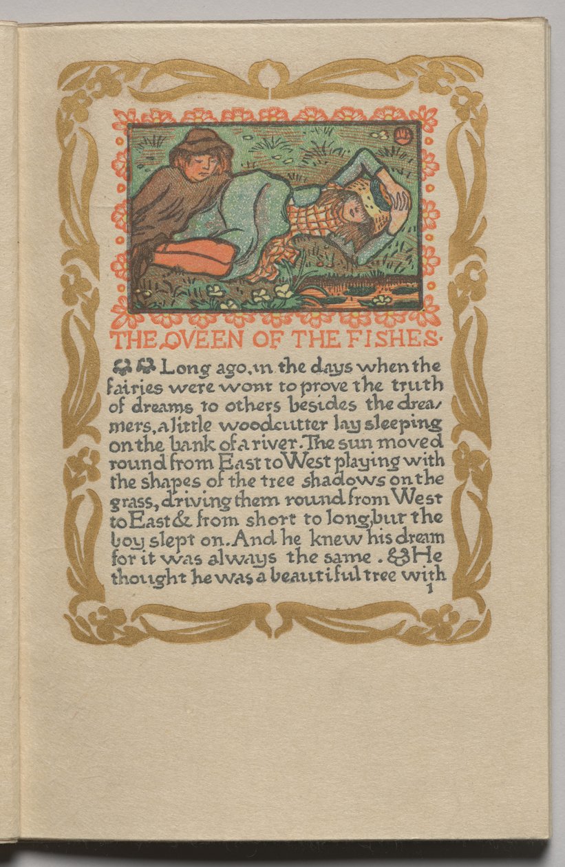 Die Königin der Fische: Platte 1 von Lucien Pissarro