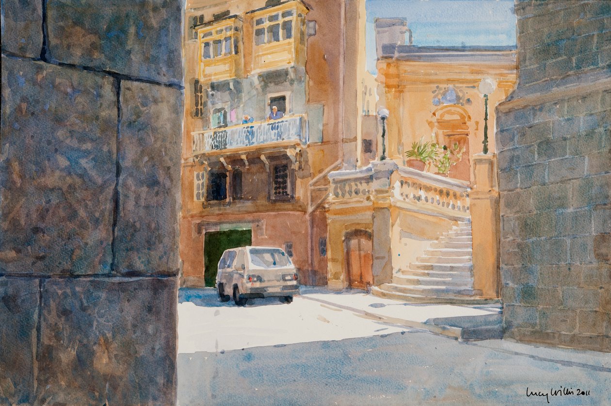 Die Mauern von Birgu, 2011 von Lucy Willis