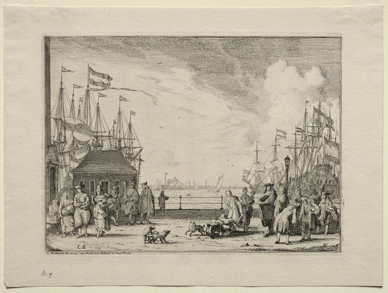 Hafen in Amsterdam von Ludolf Backhuysen
