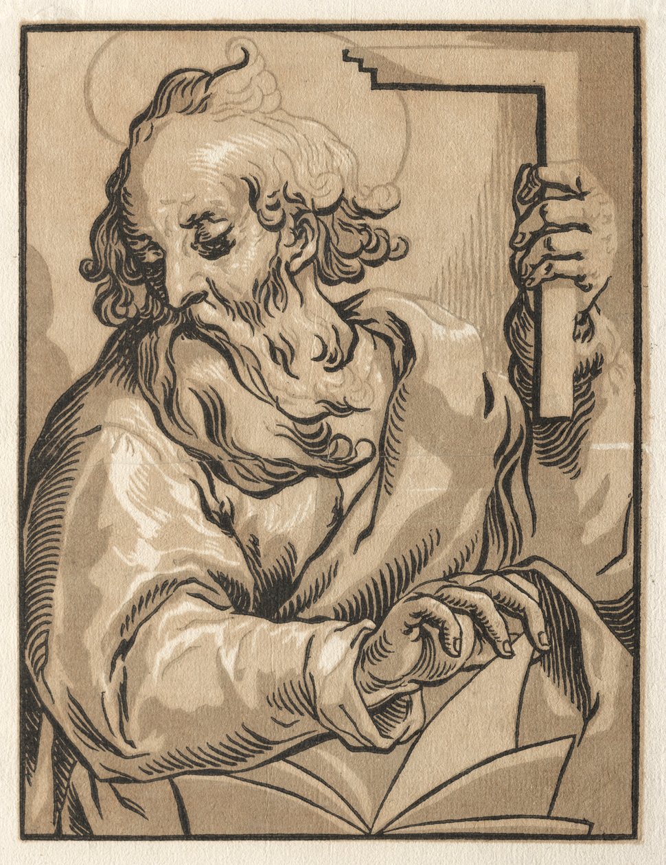 Christus und die Apostel: St. Thomas (mit dem Quadrat) von Ludolph Büsinck