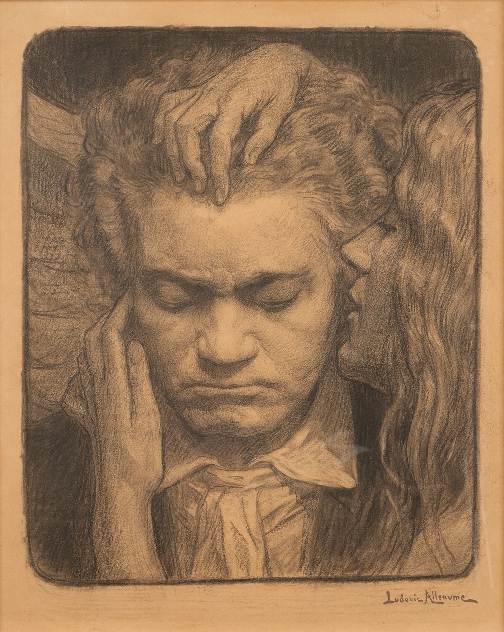 Beethoven hört einer Muse zu von Ludovic Alleaume