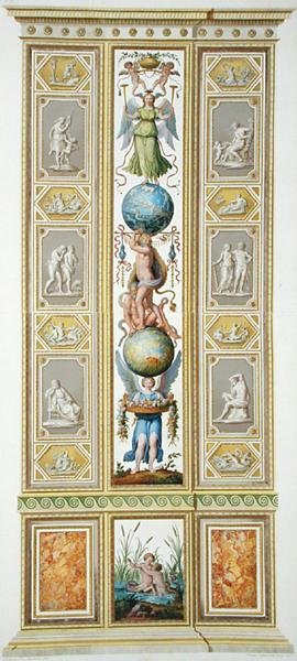Panel aus der Raphael-Loggia im Vatikan, aus 