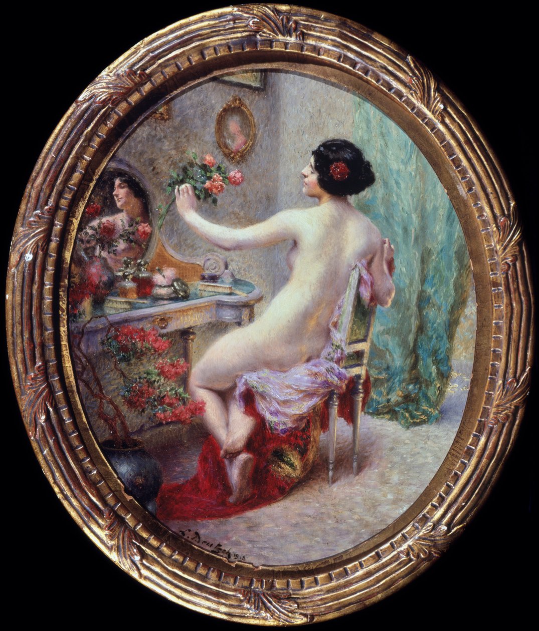 La Toilette. Gemälde von Ludwig Deutsch (1855-1935) von Ludwig Deutsch