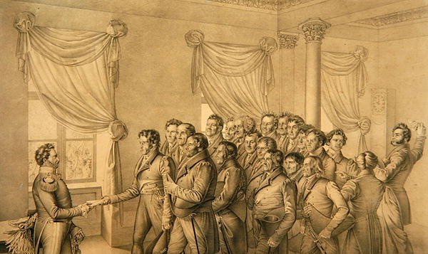 Kasseler Deputation zu Kurfürst Wilhelm II. von Ludwig Emil Grimm