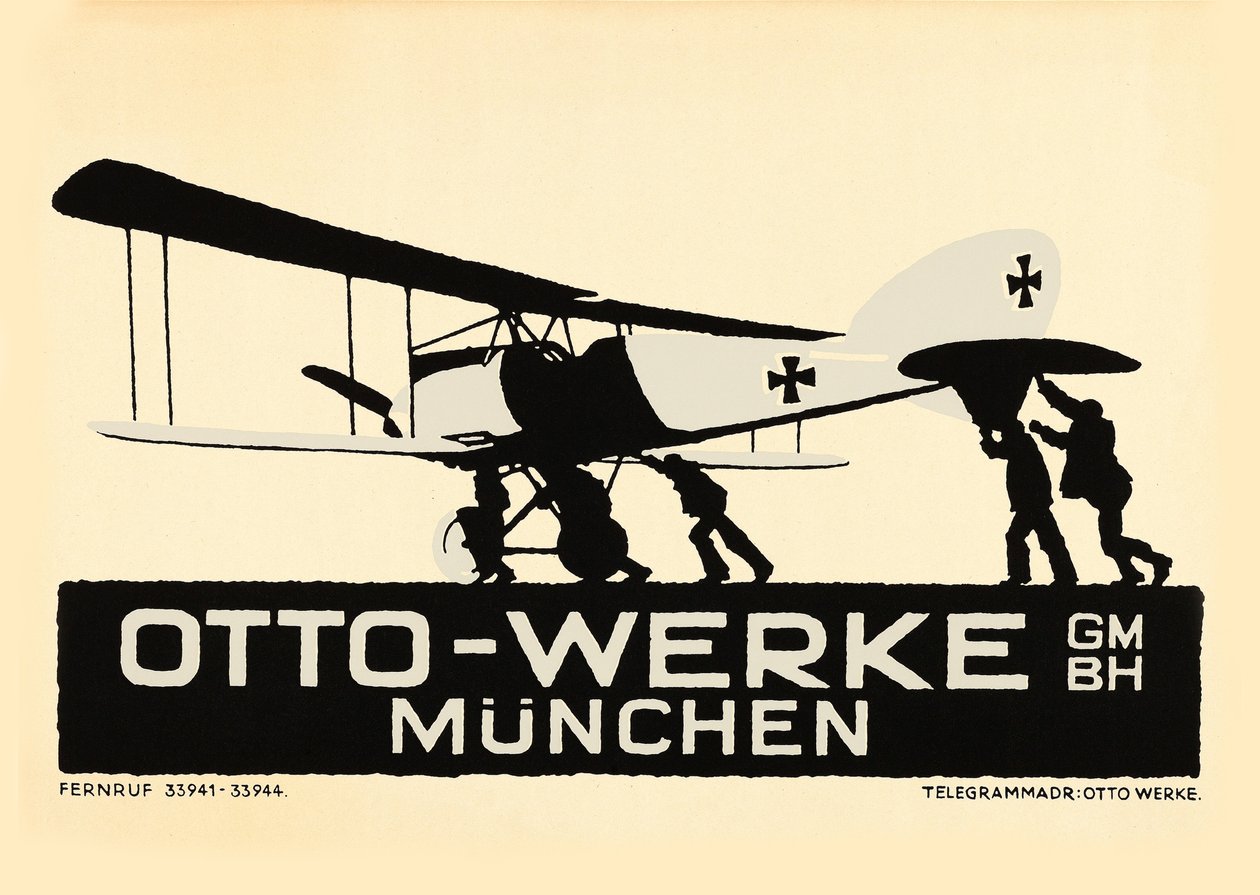 Otto-Werke, München, ca. 1915 von Ludwig Hohlwein