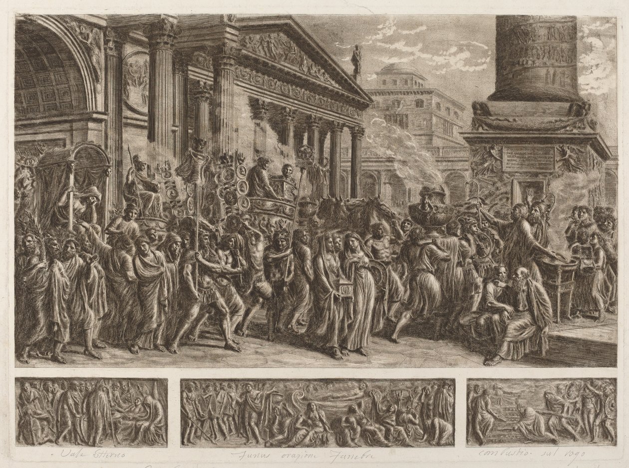 Die Asche von Trajan in einem Triumphzug getragen von Luigi Ademollo
