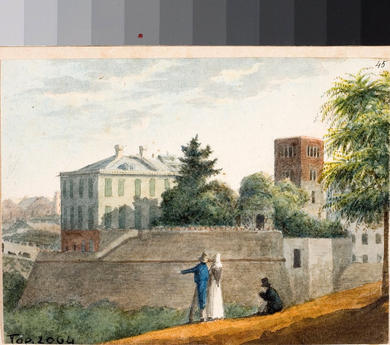 Ansicht der Bastionen und des Glockenturms Santo Stefano, Genua von Luigi Garibbo