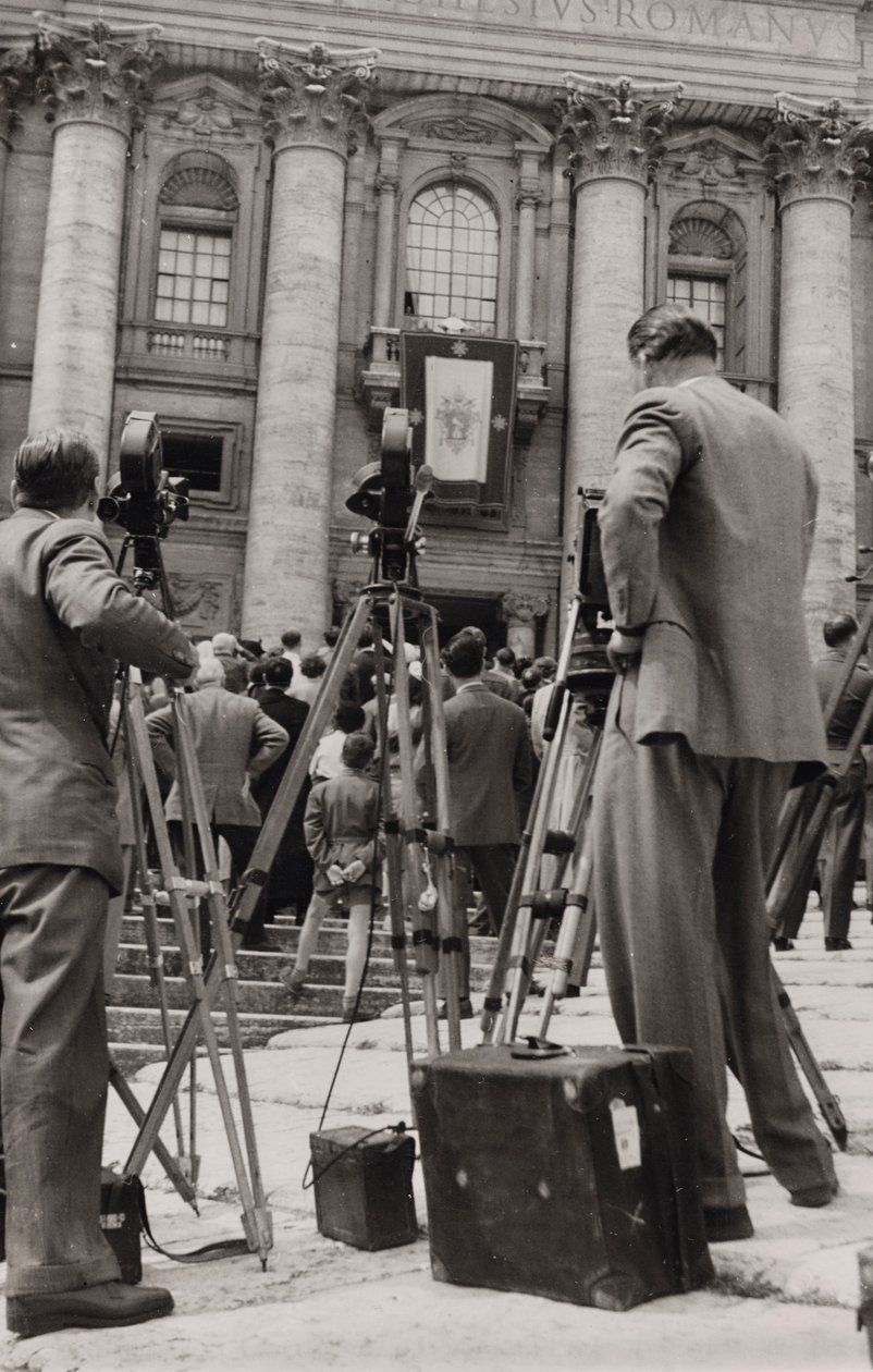 Fotografen auf dem Petersplatz in Rom von Luigi Leoni