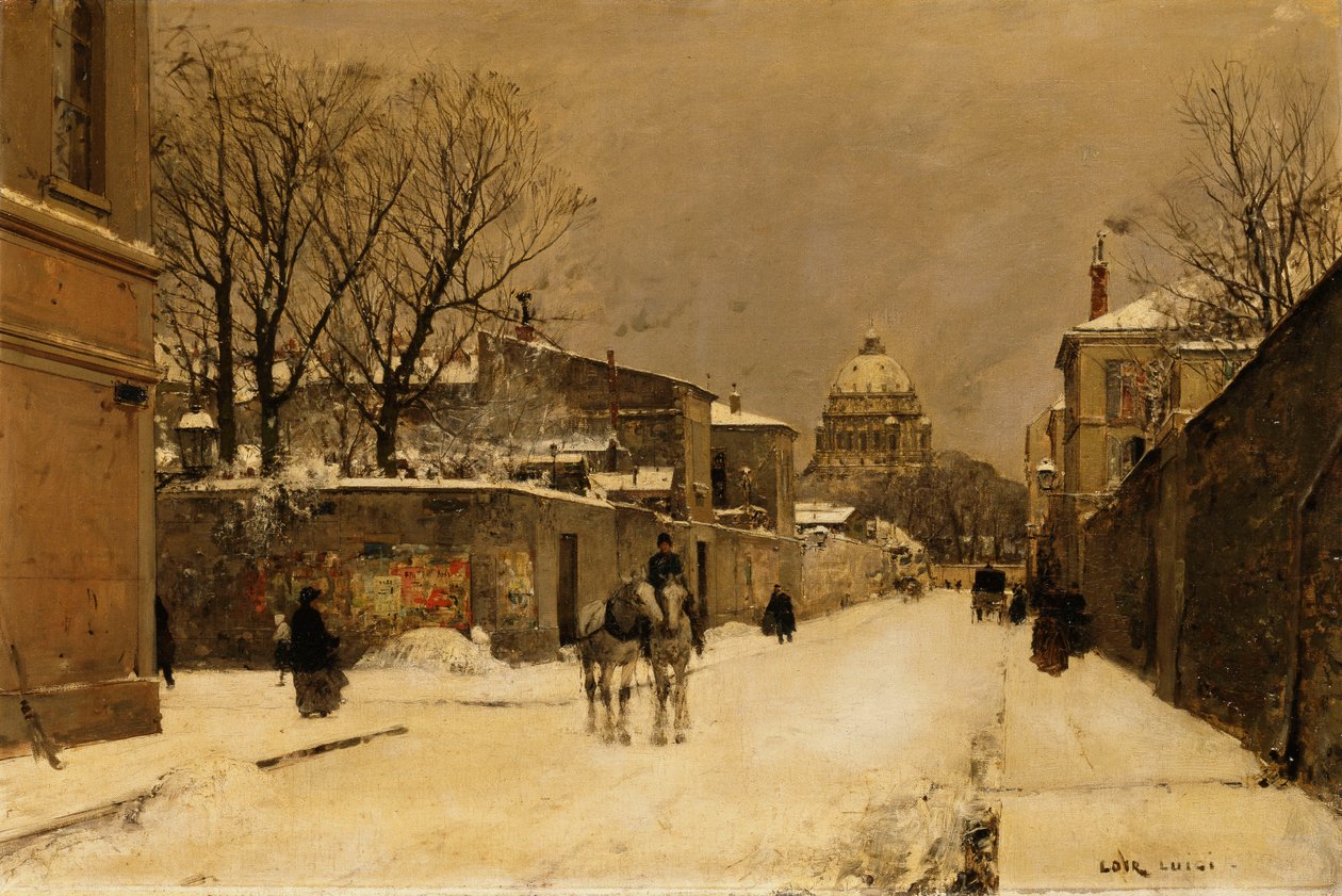 Eine Straße in der Nähe von Les Invalides, Paris von Luigi Loir