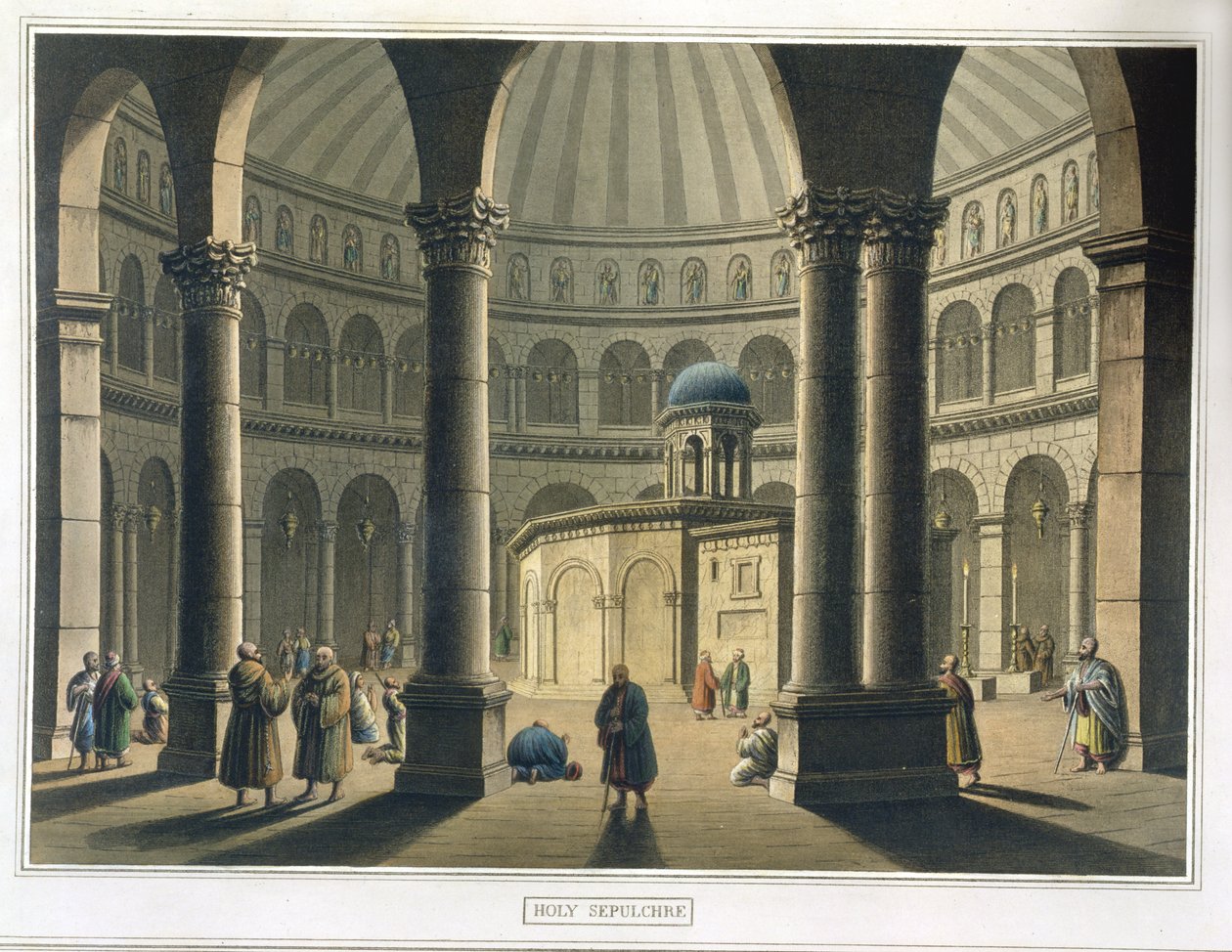 Das Heilige Grab, veröffentlicht von William Watts, 1806 von Luigi Mayer