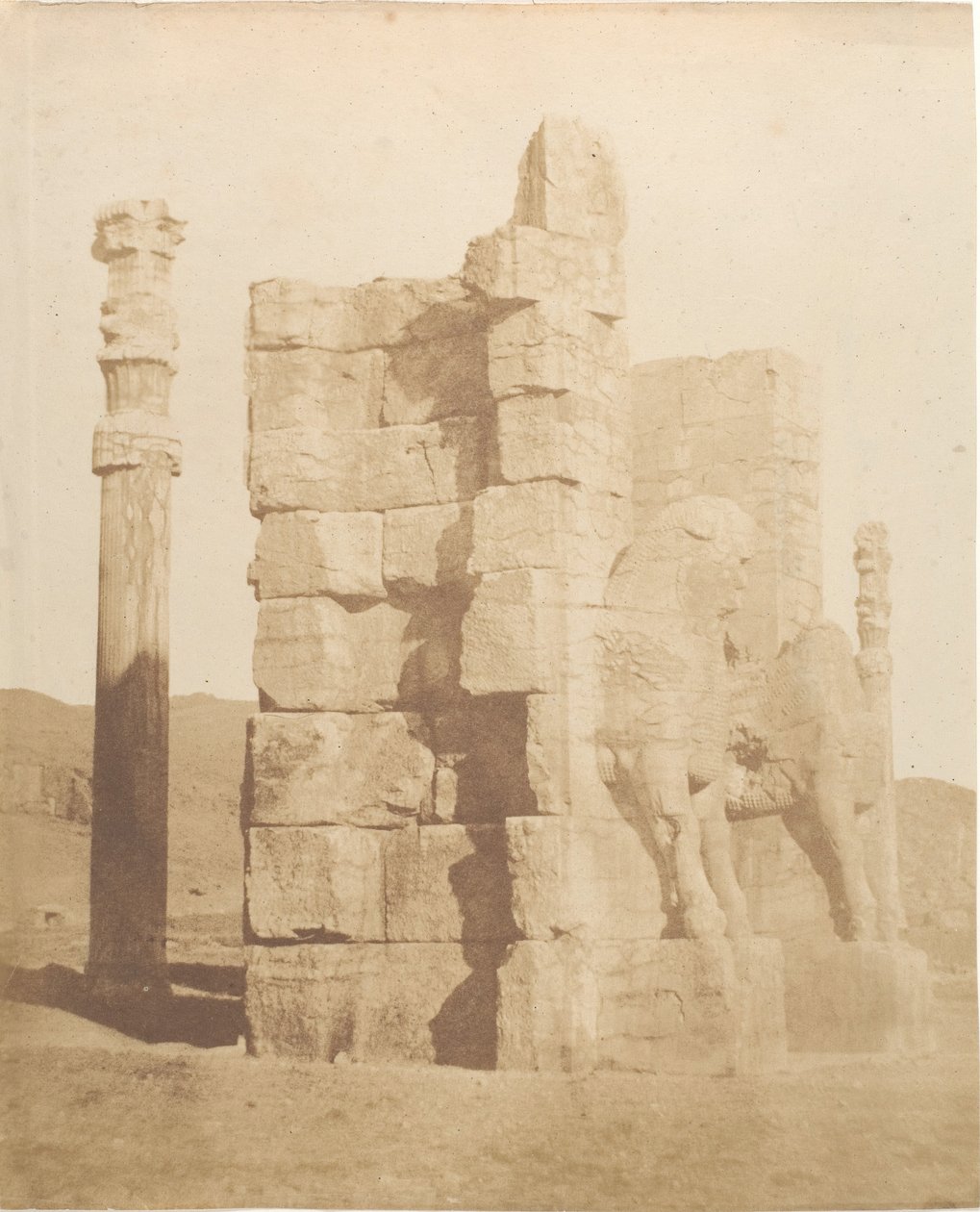 Eingangstor zu den Ruinen von Persepolis, 1858 von Luigi Pesce