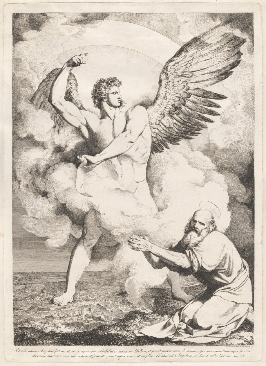 Der Engel der Apokalypse erscheint dem Heiligen Johannes von Luigi Sabatelli I