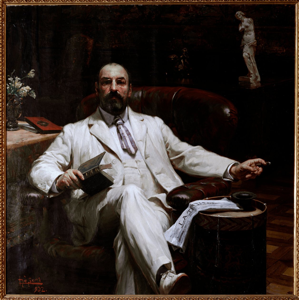 Porträt des schottischen Versicherers und Kunstschützers Evan Mackenzie von Luigi de Servi (1863-1945) 1902, Genes, Galleria d