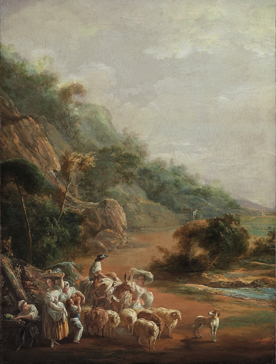 Szene mit Dorfbewohnern (1786) von Luis Paret y Alcazar